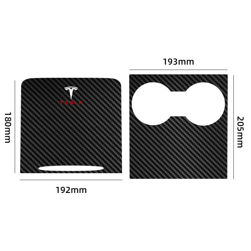 Center Console Panel Sticker For Tesla Model 3 Y 2021 2022 Central Control Cover Car Interior Accessories