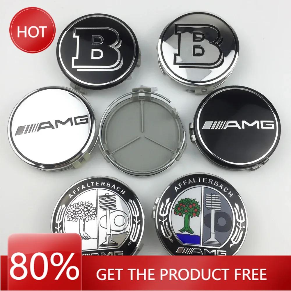 Car Sticker 75mm 4pcs Mercedes Benz Wheel Center Cap Hubcap for Mercedes AMG Apple Tree B W204 W211 W205 W212 W203 W213 W124 Car
