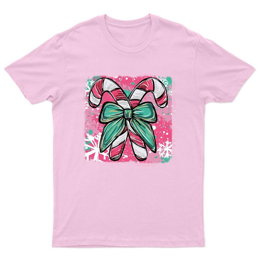 Christmas Candy Canes Festive TShirt Unisex Gift Retro Seasonal Funny Xmas