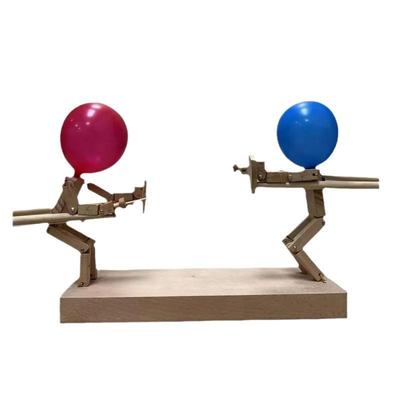 2025 Handmade Wooden Fencing Puppet: Creative Interactive Play Toy