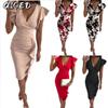 Fashion Summer Spring Short Sleeve V-Neck Casual Dresses