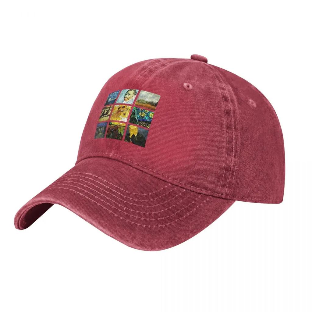 Van Gogh Works Sanskrit Summer Demin Trucker Hat Durable for All Seasons Mens Caps Baseball Cap For Men