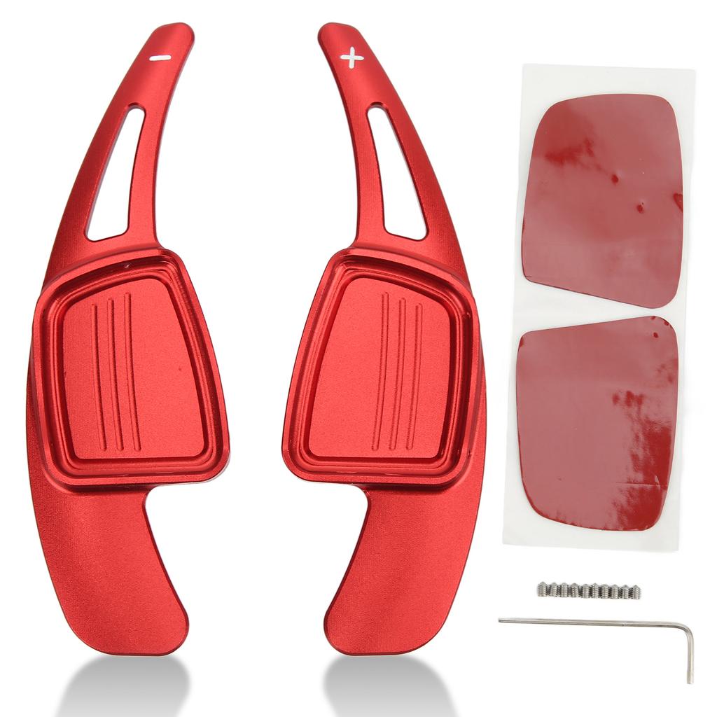 Par aluminiumslegering paddle Shifter Extension for A3 8V A4 A5 B9 B9.5 A7 Q3 Q5 2017+(rød )