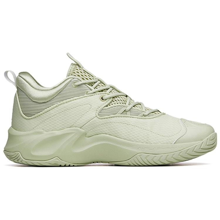 New Anta Airspace 3 Cushioning Anti Slip And Wear Resistant Low Top Performance Basketball Shoes Green 112211608-5