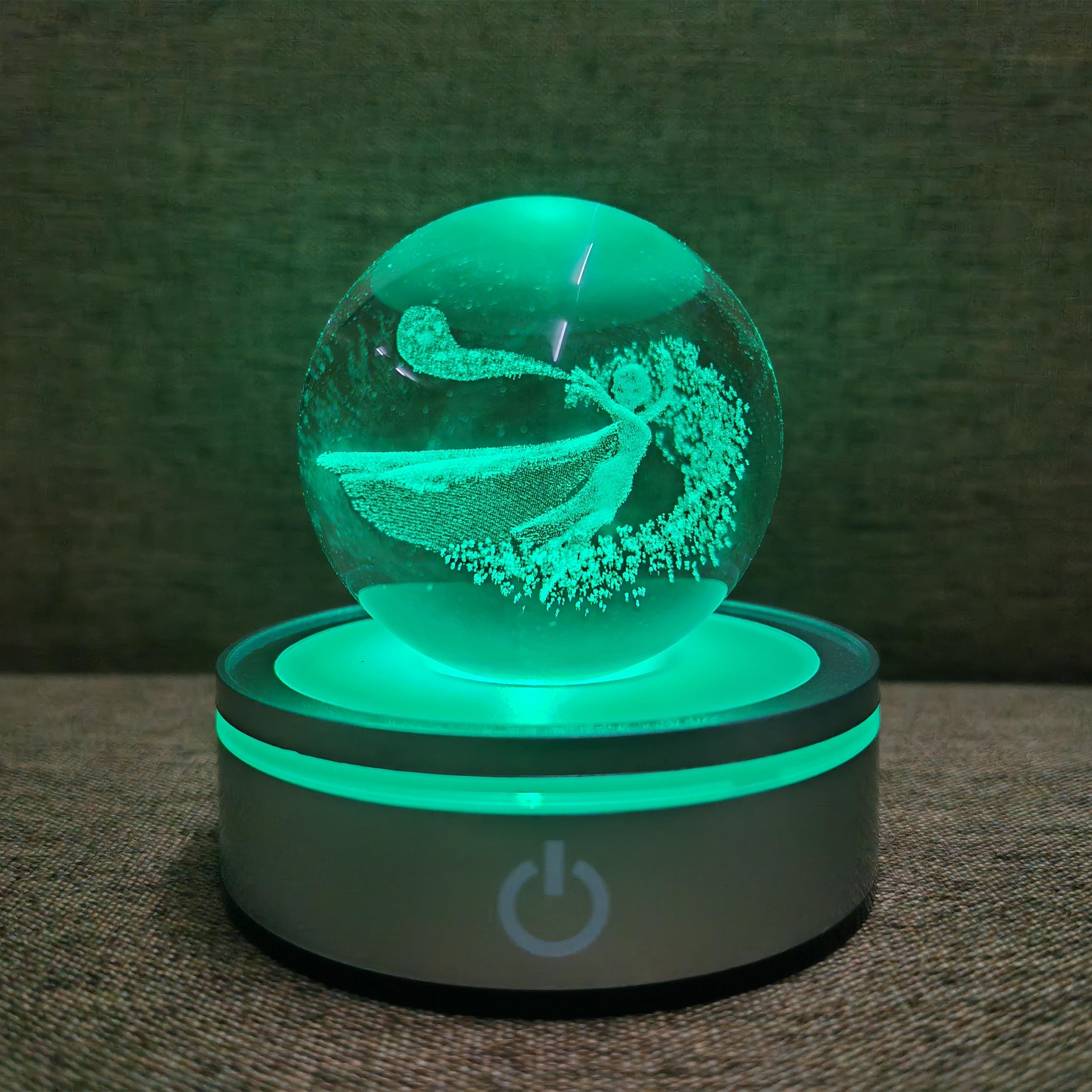 

Кришталева куля Нічні вогні Світиться Планета Галактика Астронавт 3D RGB Місяць Настільна лампа Атмосферна лампа Настільні прикраси Подарунки для дітей