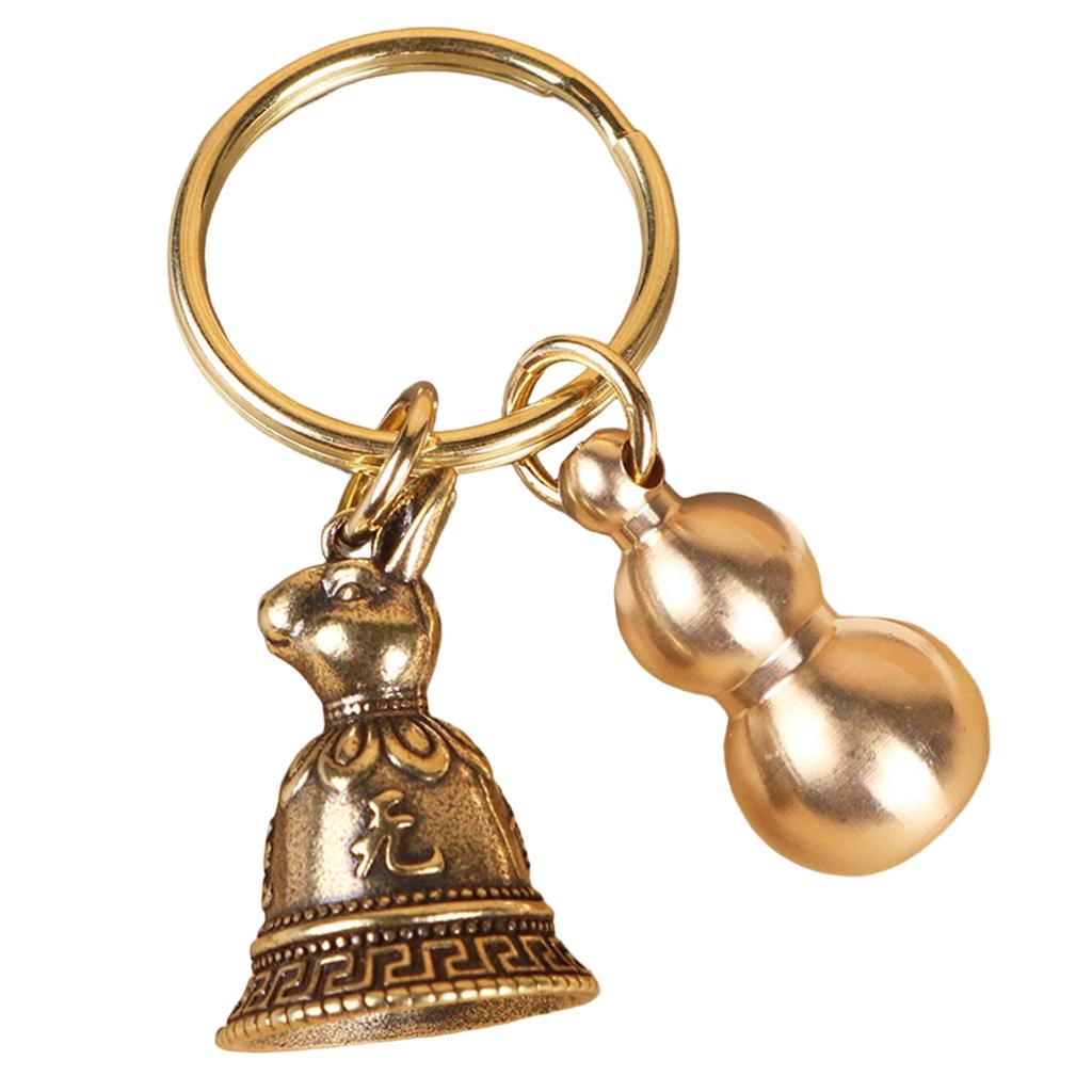 Personalized Brass Keychain, Brass Creative, Twelve Copper Bell