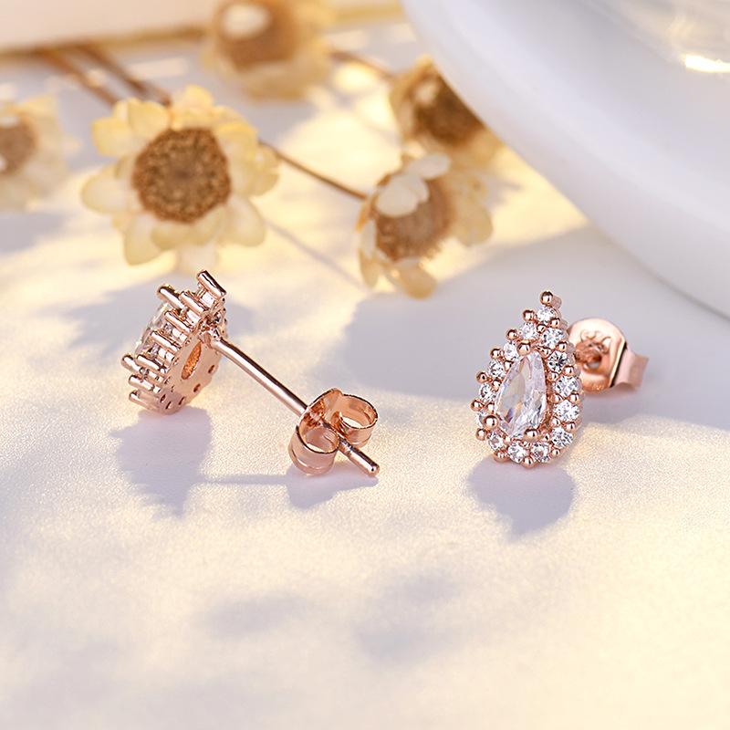 Nové špičkové náušnice ve tvaru hrušky a kapky vody s všestranným temperamentem, malé náušnice, nádherné zirkonové náušnice