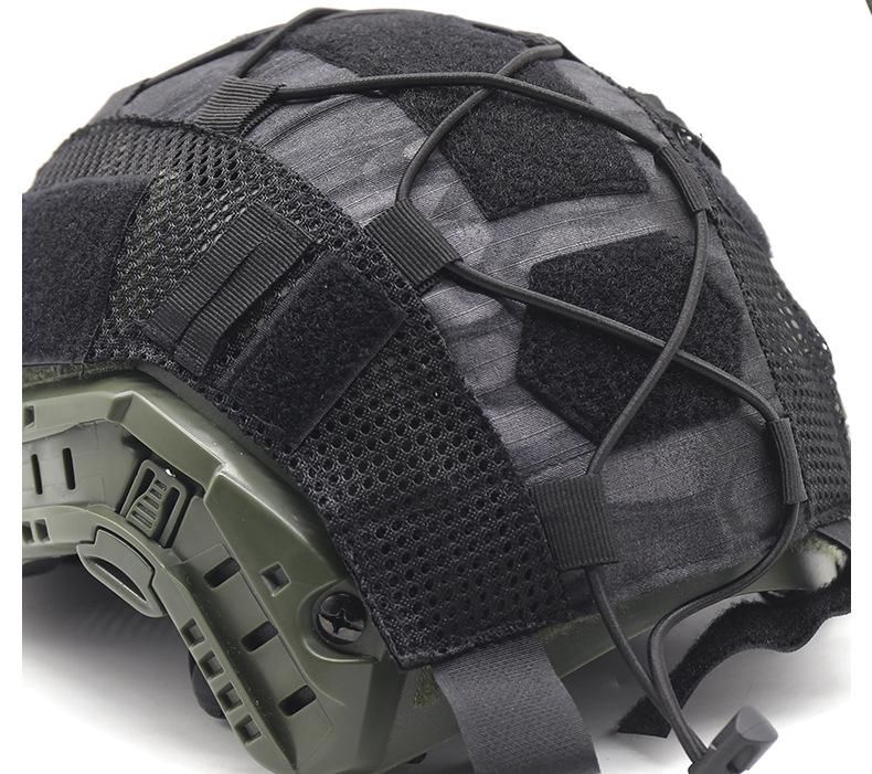 FAST Taktischer Helm Tarnabdeckung MK2: Schnellverschluss, Elastisches Seil, Mehrfarbig Anpassbar