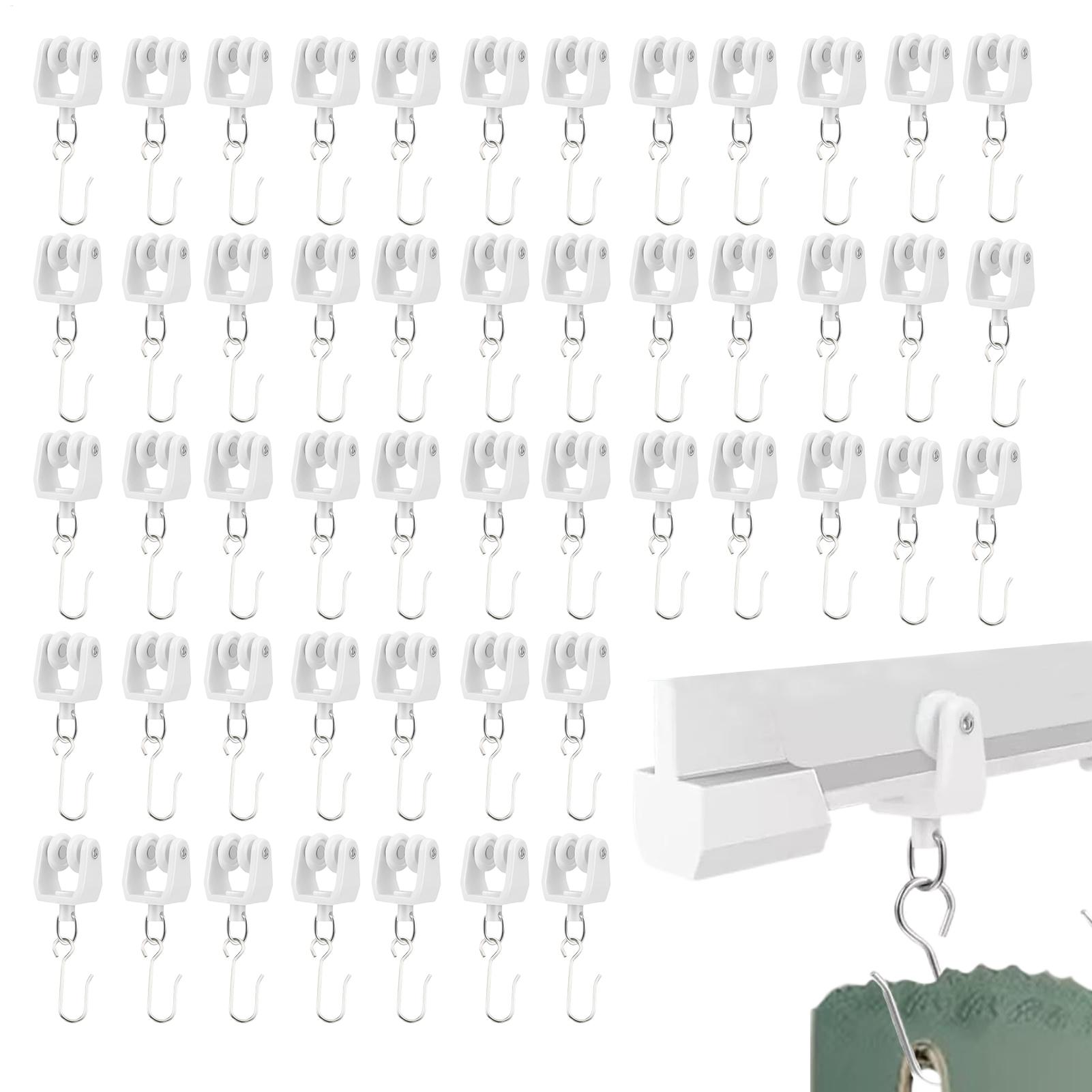 

Curtain Track Hooks Heavy Duty Quiet Rollers for Bathroom Bedroom Living Room Hotel Apartment Shower Window Rod Accessories China Mainland