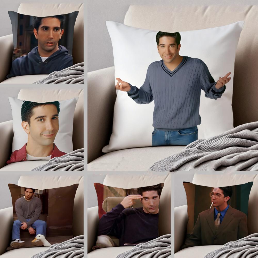 RRoss Geller Cushion Cover Linen Pillow Case Soft Breathable Protective Couch Room Decoration