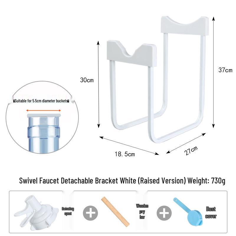 מעמד למתקן מים מינרליים לשולחן - מתלה לדלי בקיבולת גדולה