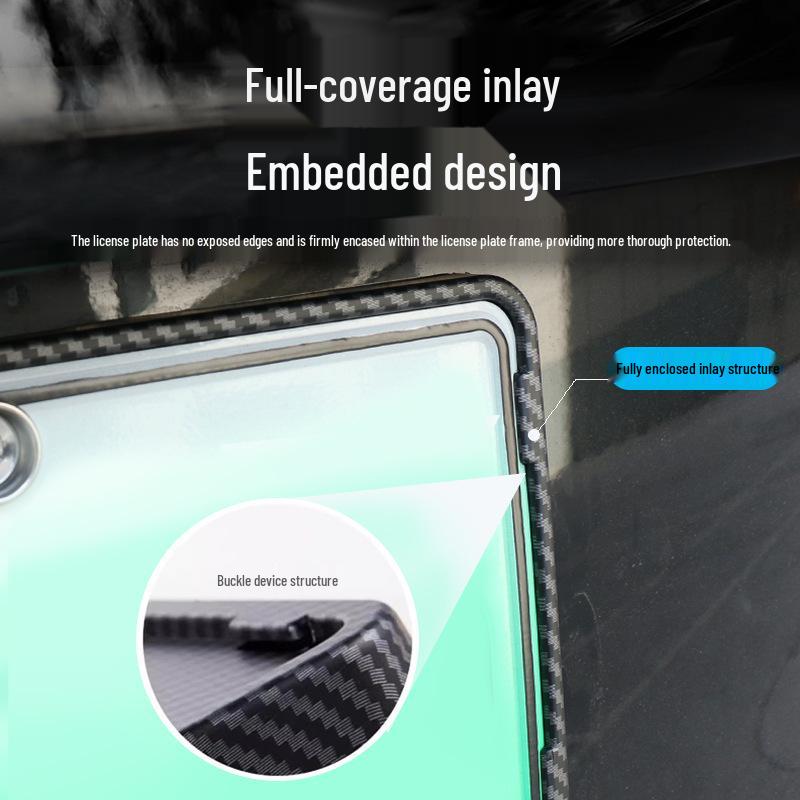 Clip-on Full Wrap License Plate Holder for Refreshed Tesla Model 3