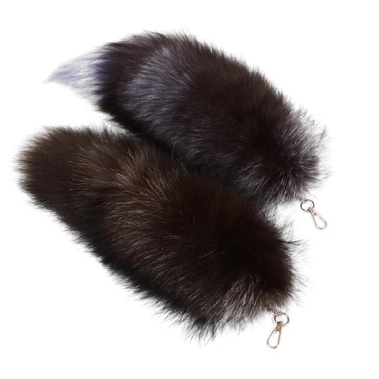 Imitation Furs Foxes Tail Pendant Toy Backpack Pendant Animal Tail Keychain