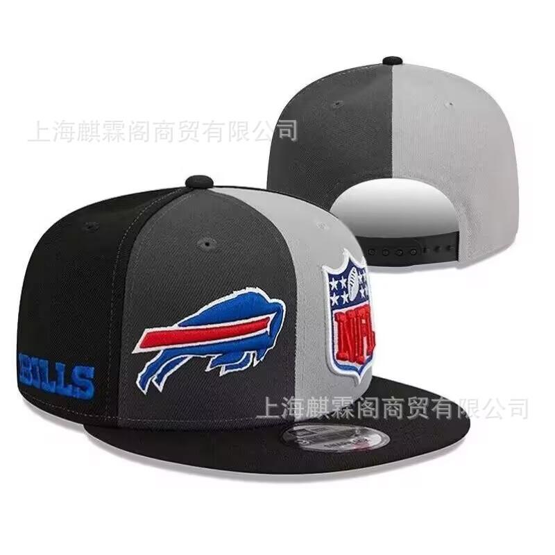 Unisex Embroidered Flat Brim Baseball Cap NFL Team Style Outdoor Sun Hat