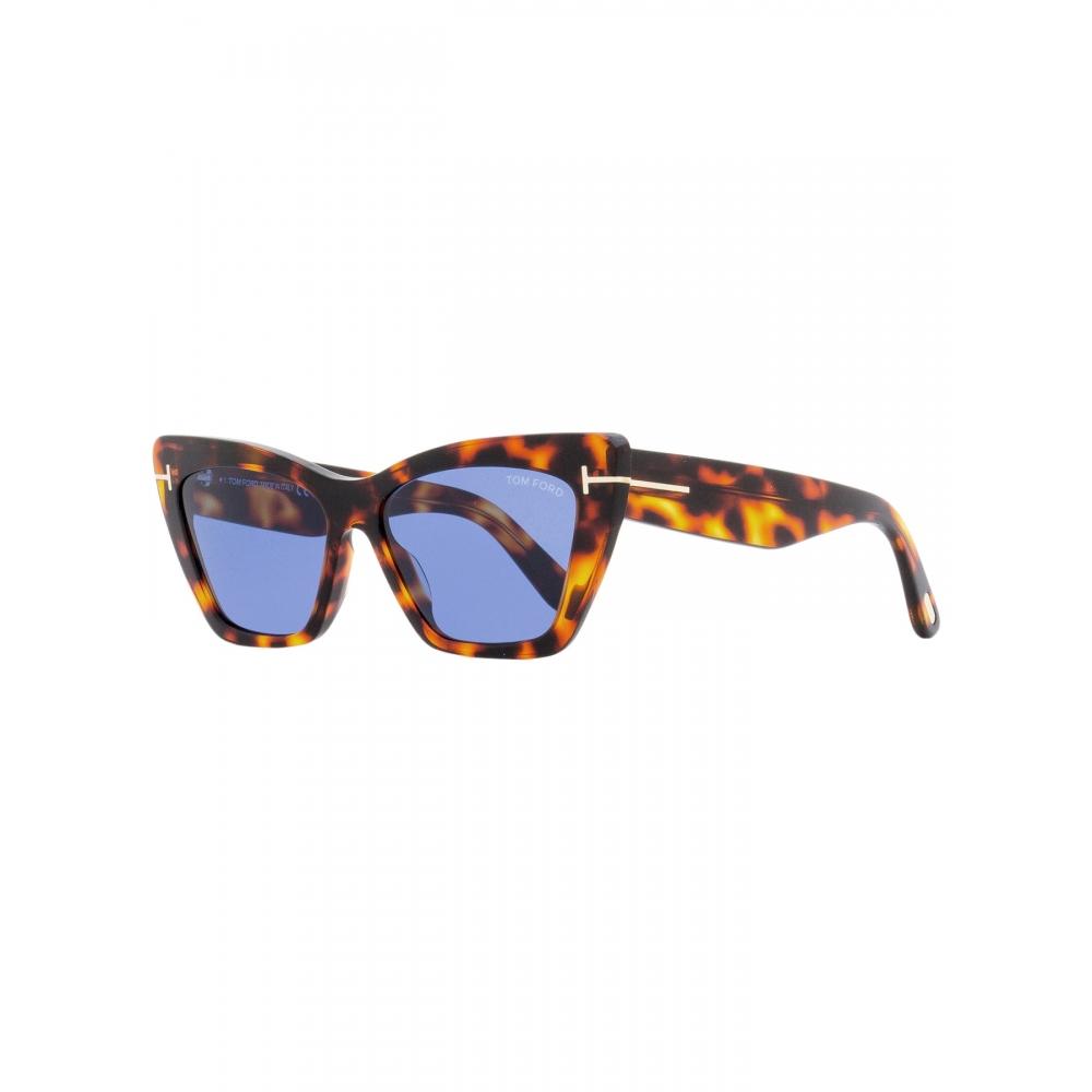 

Женские солнцезащитные очки «кошачий глаз» Tom Ford TF871 Wyatt 55V Vintage Havana 56 мм