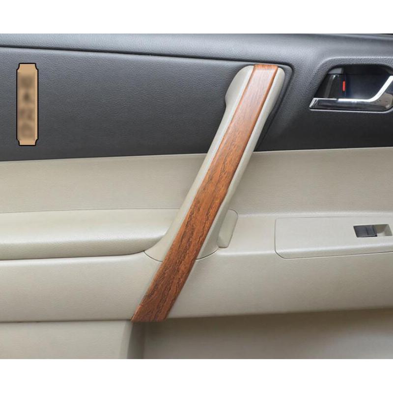 4Pcs/Set Car Interior Door Armrest Handle Cover Trim ABS Fit For Toyota Highlander 2008 2009 2010 2011 2012 2013