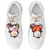 X Takashi Murakami Time Out Collaboration Cow Leather Low Top Skateboard Shoes Women's White 1AGZGT