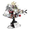 1019Pcs Creativity Mechanical Tropical Rainforest Piranha Model Toy Building Blocks Ornament Educational Toy Kids Birthday Gifts