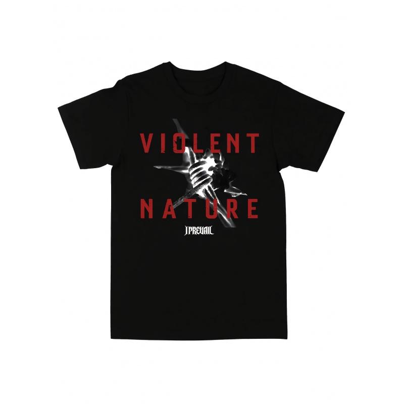 VIOLENT NATURE ALBUM COVER TRIČKO Rocková Kapela I Prevail Punkové Tričko Krátký Rukáv Bavlna Volné Pánské Trička Grafické Oblečení Trička