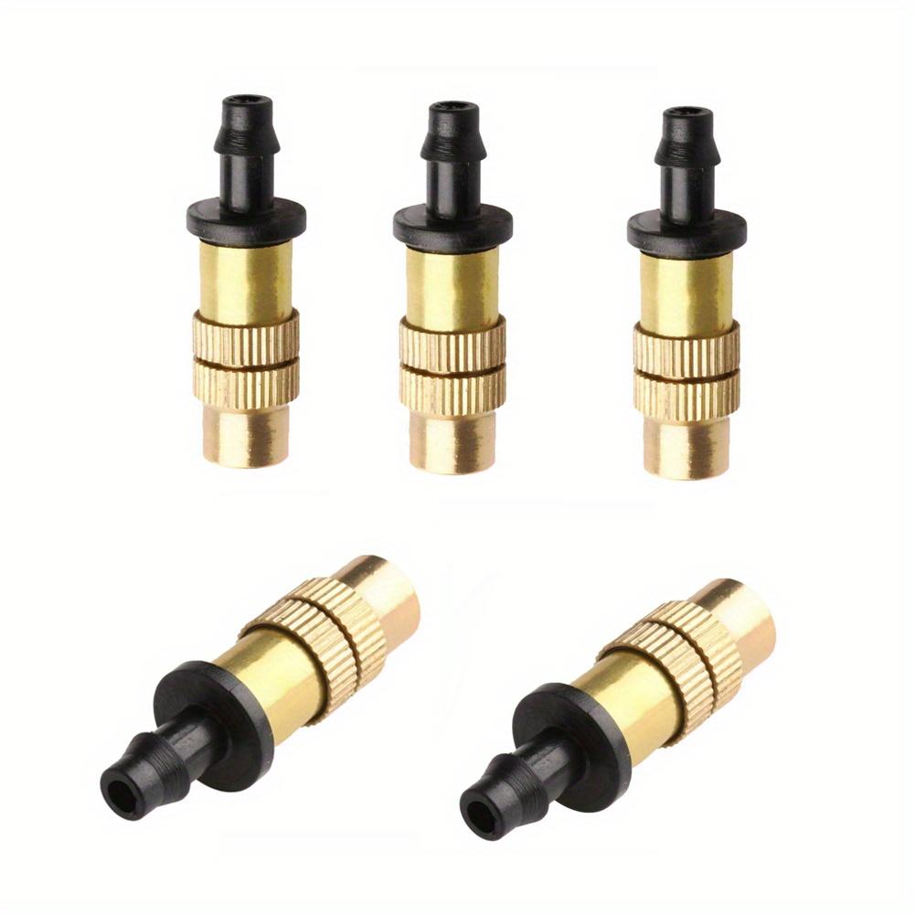 

5pcs Copper Atomizing Nozzle, Threaded Brass Nozzle, Misting Spray Sprinkler, Gardening Watering Nozzle, Adjustable Nozzle
