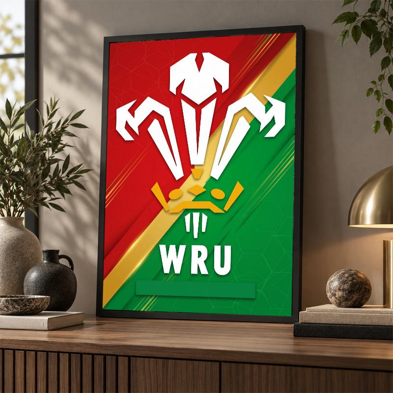 Wales Rugby Diamond Painting Kit 5D Full Drill DIY Diamond Mosaic Wall Art Home Decor