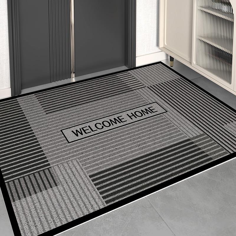 French Kitchen Floor Mat Leather Waterproof Oil-proof Foot Mats PVC Home Corridor Entrance Doormat Non-slip Dirt-resistant Rug