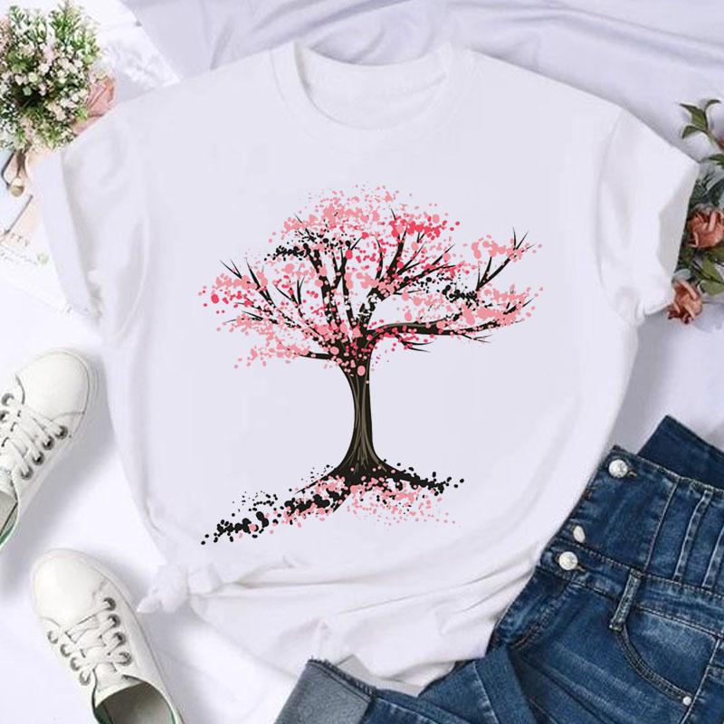 Short Sleeve Moon Vintage Lovely Style Fashion Summer Women Print T Shirt Female Casual Top Tshirts Cartoon Graphic Tee T-Shirt