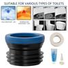 ABS Toilet Seal Gasket Noiseless Plastic Toilet Seal Rings for Quiet Flushing & Easy Installation