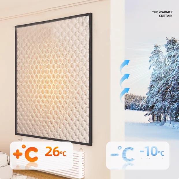 Warm Curtains, Cold and Heat Insulation, Window Screens, Sun Shading, Sound Insulation, Double Thickened Warm Curtains