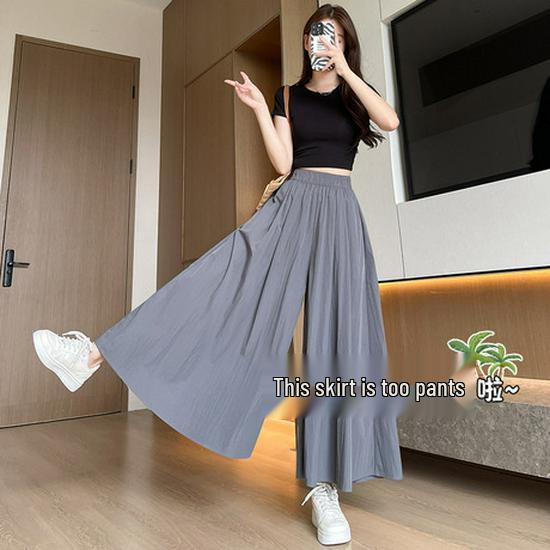 Culottes d'été amincissantes taille haute en soie glacée Yamamoto 2025 pour femmes