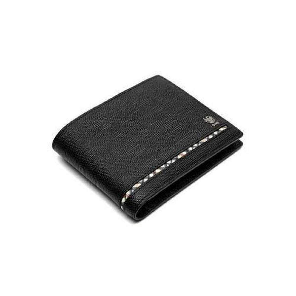 Daks Black Line Check Leather Wallet Dbwa0e623bk