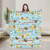 Warm BlanketGirls Boys Decorative Simba Lion King Throw Blanket  Flannel Bedspread Chair Sofa Bed Street Trend Sofa Bed Cover
