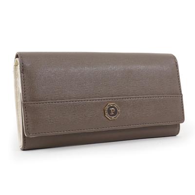Parsons Club Długi Duży Portfel z Klapką na Karty Finansowe Ośmiokątny Feng Szczęśliwy Elegancki Design Portfel Damski, Pojemność, Etui, Szczęśliwy, Szczęście, Broszka, Shui,