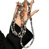 Leopard Print Crystal Phone Lanyard With Stylish Sparkling Rhinestones For Women And Men