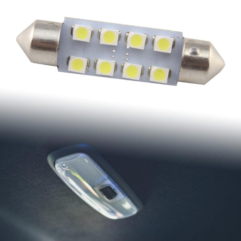 Festoon LED Tail Bulbs 31/36/39/41mm Double Pointed 12V 8SMD 1210 Car Interior Dome Reading Trunk License Plate Lights