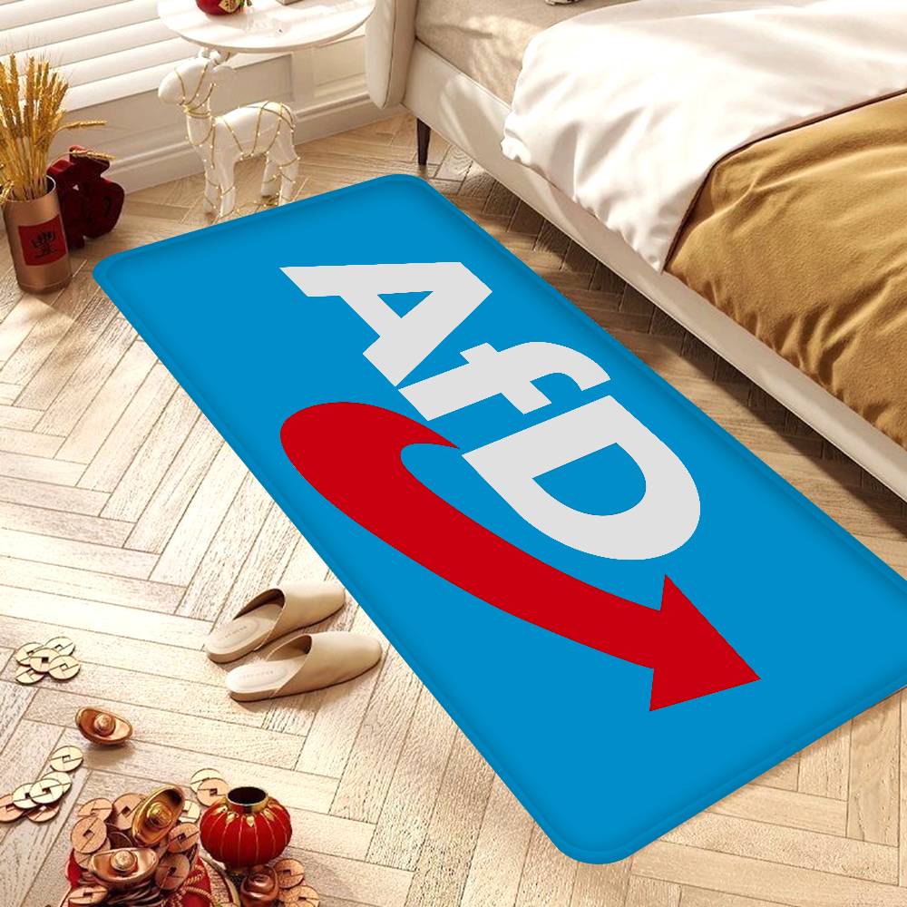 Political AfD Logo Door Mat Nordic Style Bedroom Living Room Doormat Home Balcony Anti-Slip Alfombra