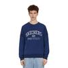 Skechers Colorful Casual Series Big Letter College Style Round Neck Pullover Loose Sweatshirt Unisex Sweatshirt Navy-Blue L124U031-02V3