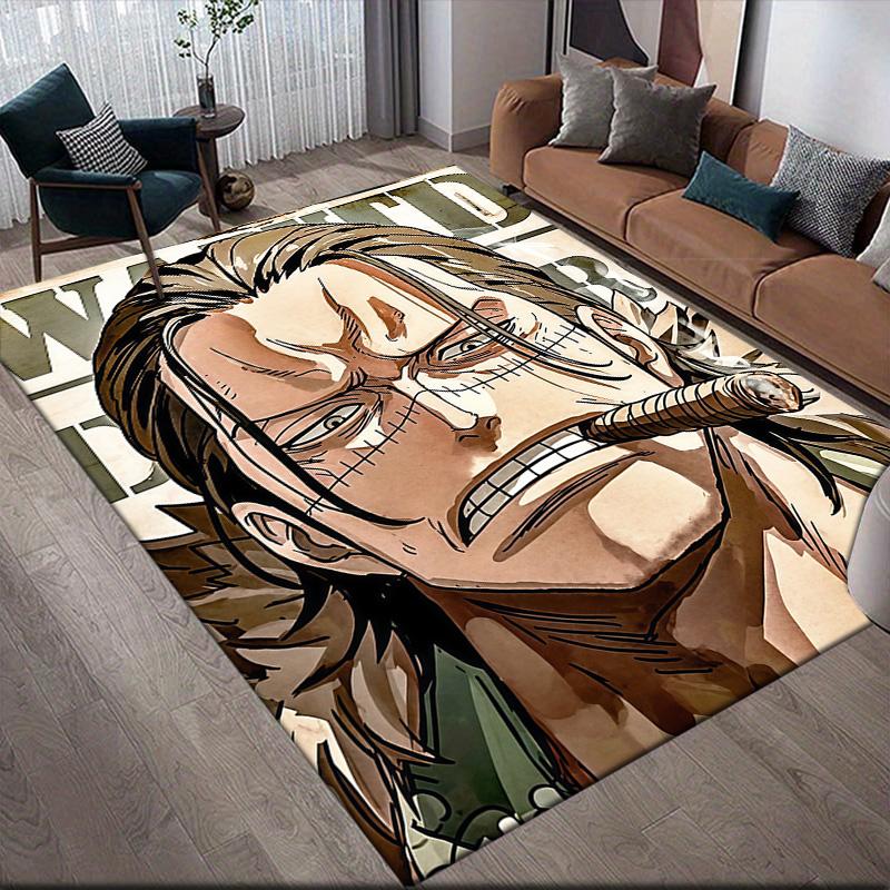 

One Piece Crocodile Theme Anti-Slip Rug, Rectangular Carpet for Bedroom, Living Room & Game Space 60x90cm