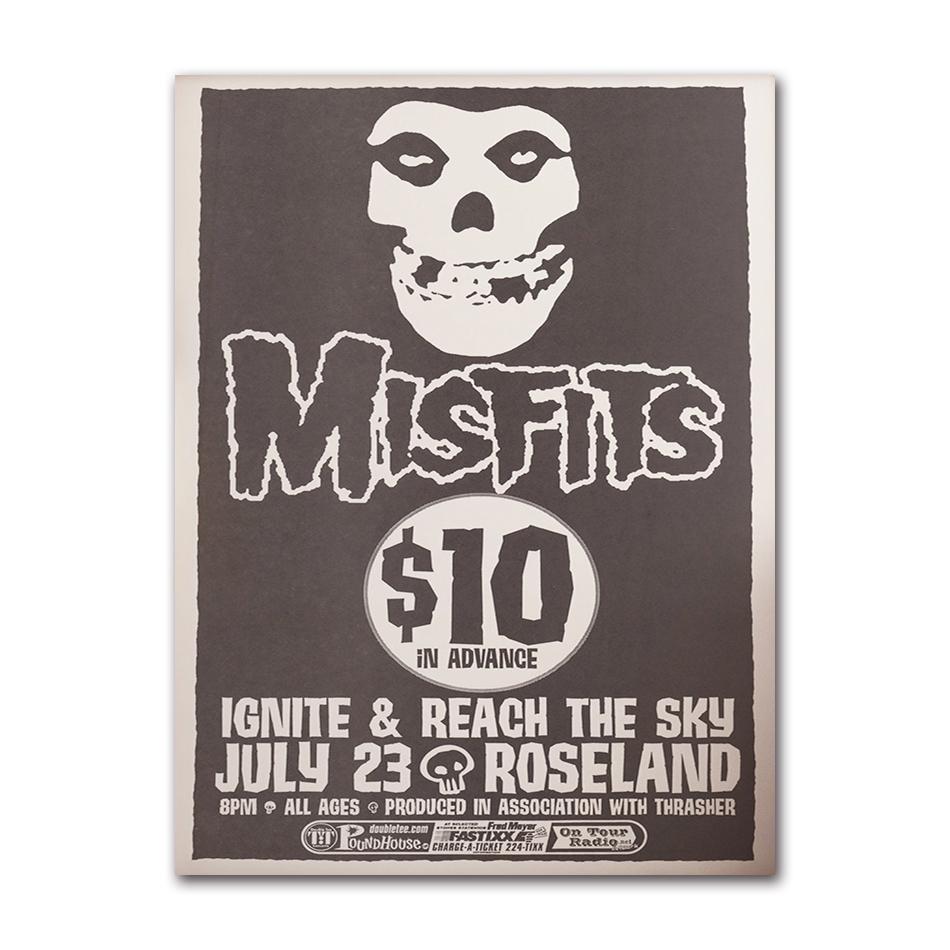 Vintage Hardcore Horror Punk The Misfits Live Foto Musik Konzert Kunst Poster Leinwand Malerei Wanddrucke Bild Zimmer Heimdeko