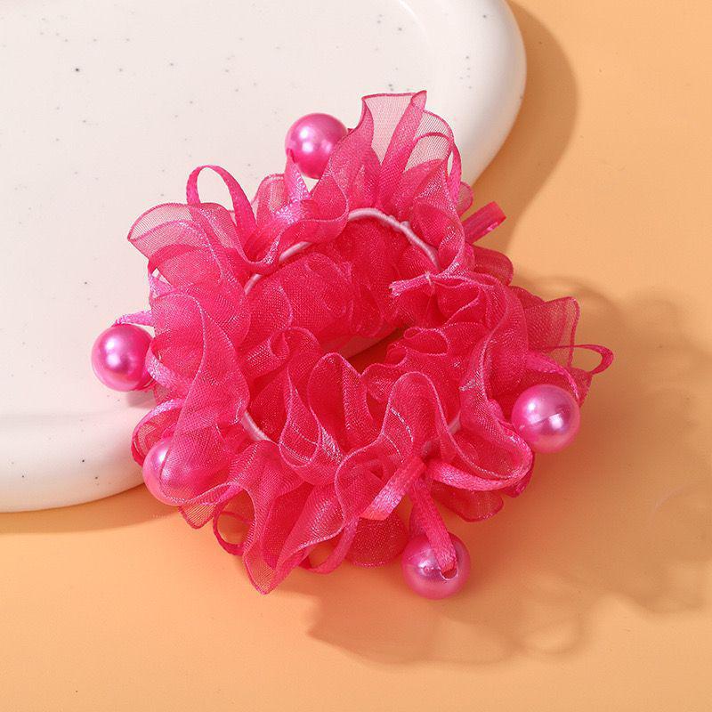 Girls' Flower Hair Tie - Cute Princess Bun Headdress for Performances
