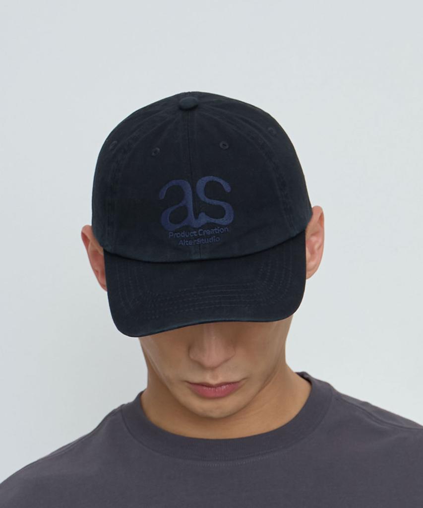 ALTER STUDIO Washed Logo Ball Cap_Black