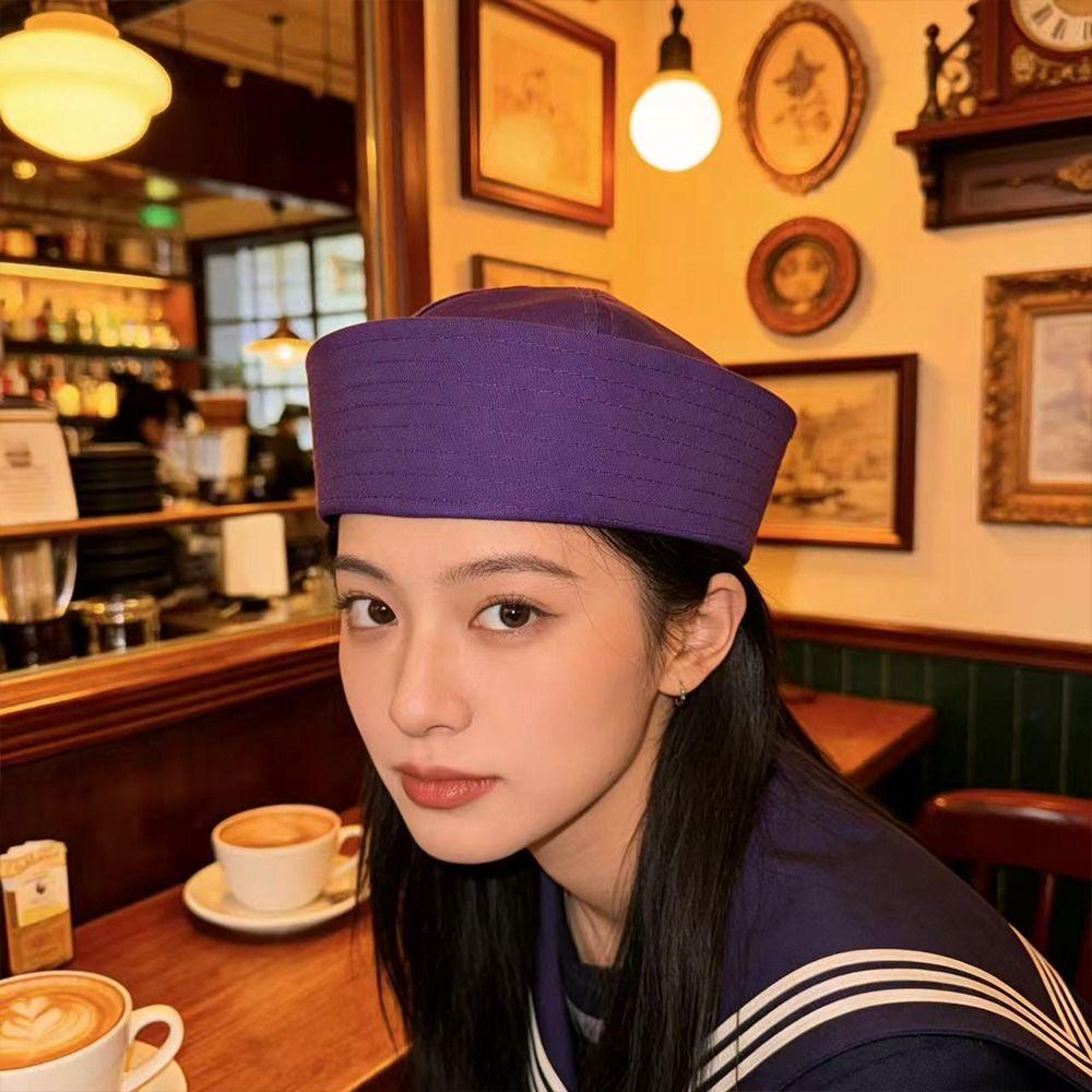 Soft Marine Cap Cotton Sailor Costume Hat New Sailor Hat Party