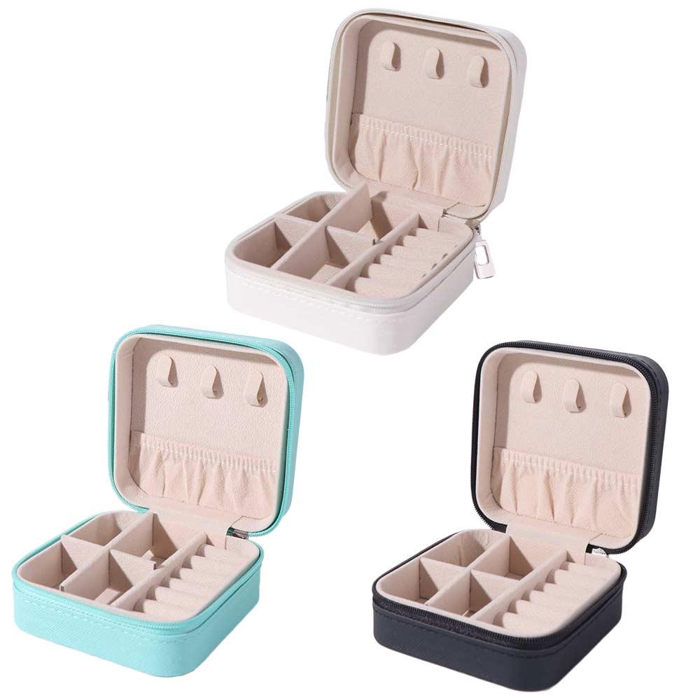 Display Zipper Jewelry Storage Case Necklace Ring Earrings Organizer Holder  Gift