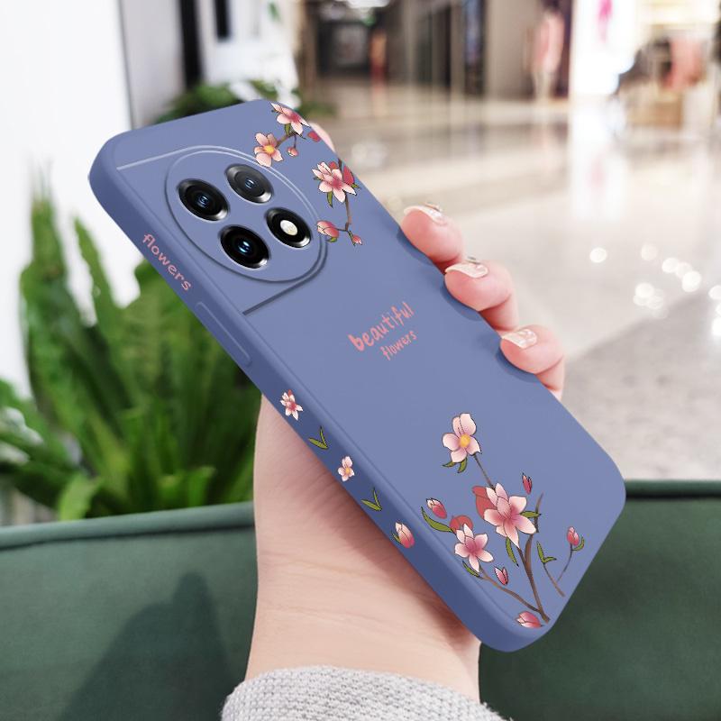 Beautiful Peach Phone Case For Oneplus 12 12R 11 11R 10 10R 10T 9R 9RT 9 8T 8 7 7T Pro 5G Liquid Silicone Cover