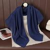 Solid Color 91 Cotton and Linen Scarf Shawl Summer Fashion High-end Atmosphere Breathable Headscarf Sun Protection Hot Sale Women
