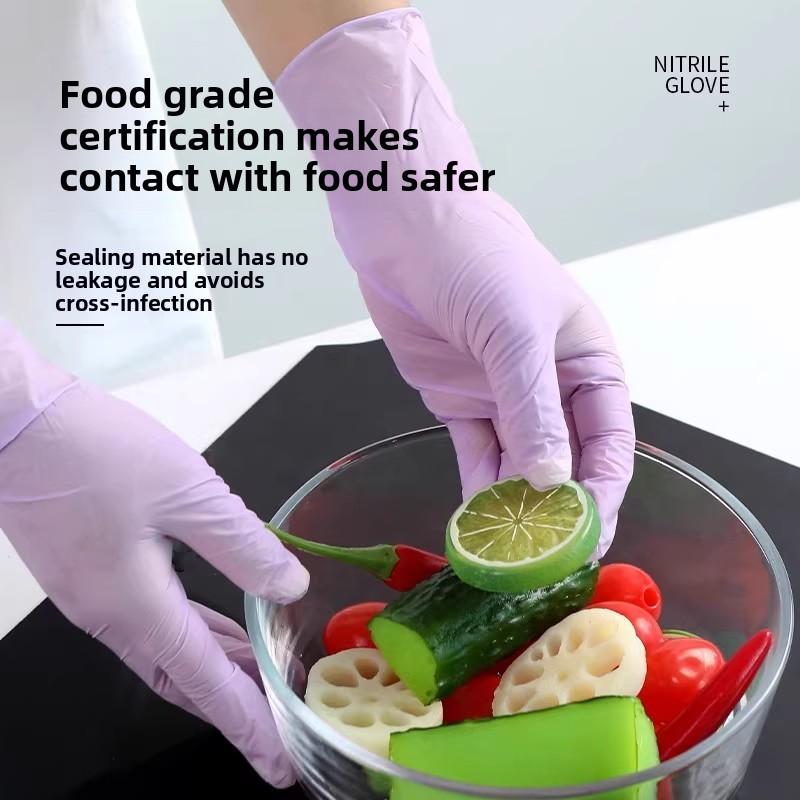 Durable Gloves for Kitchen Dishwashing, Household Cleaning, Female Rubber for Housework, Disposable Short Design, Waterproof