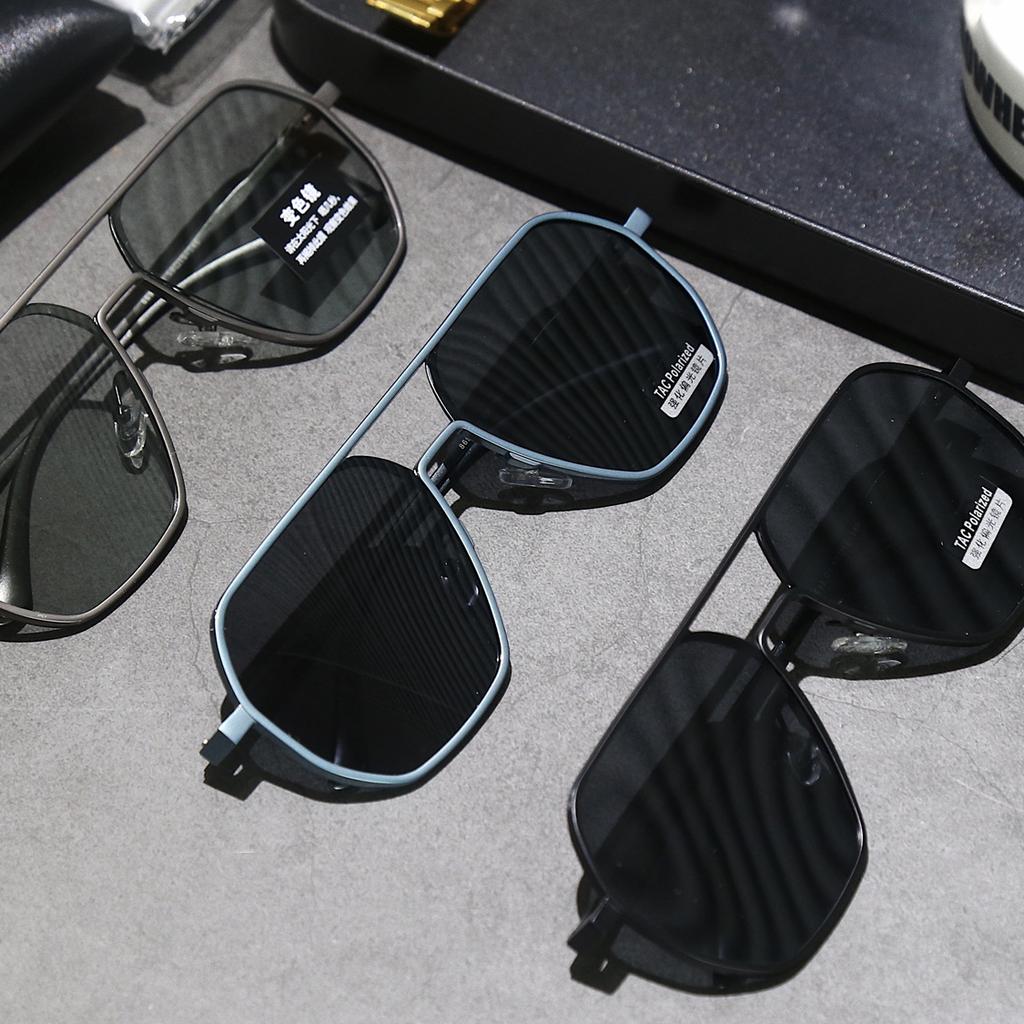 Vintage Polarized Sunglasses Men Fashion Black Shades Eyewear Retro Trendy Brand Design Sun Glasses For Driving Fishing