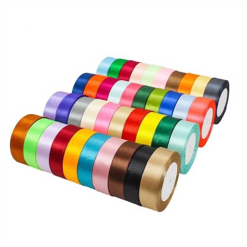 1pc 25 Yards X 2.5cm Wide Colorful Satin Ribbon Gift Wrapping Ribbon, Wedding Decorating, Baking Supplies