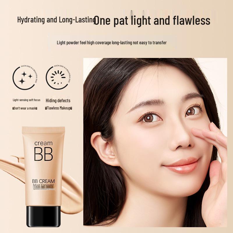 HEYXI Hanyuanxi Hydrating BB Cream - Waterproof, Sweatproof, Non-cakey Foundation, Easy Application/Removal.