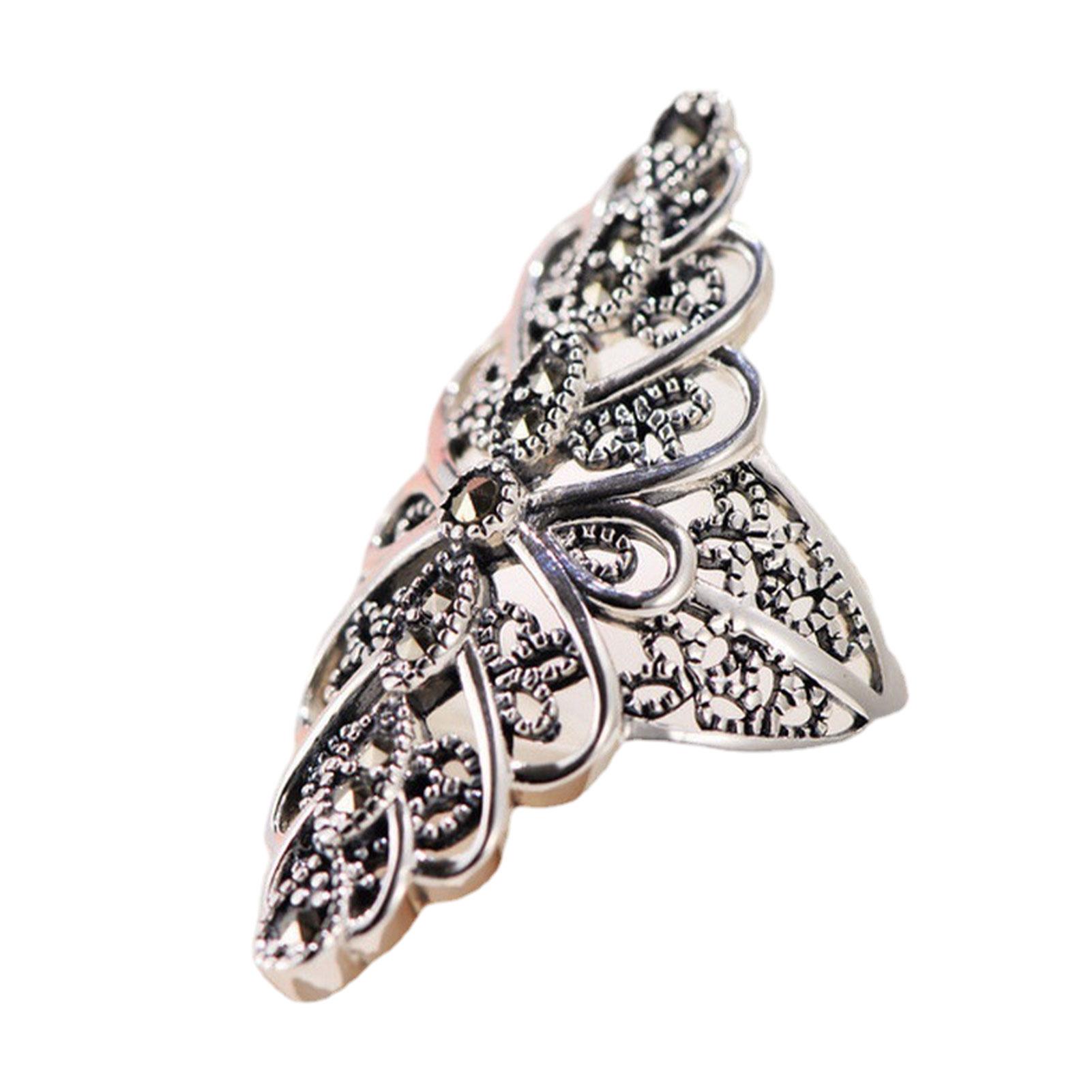 

Retro Court Style Diamond Ring Fashionable And Vintage Sturdy And Durable Beautiful Appearance Alloy Personality Ring, Size 9 size 9